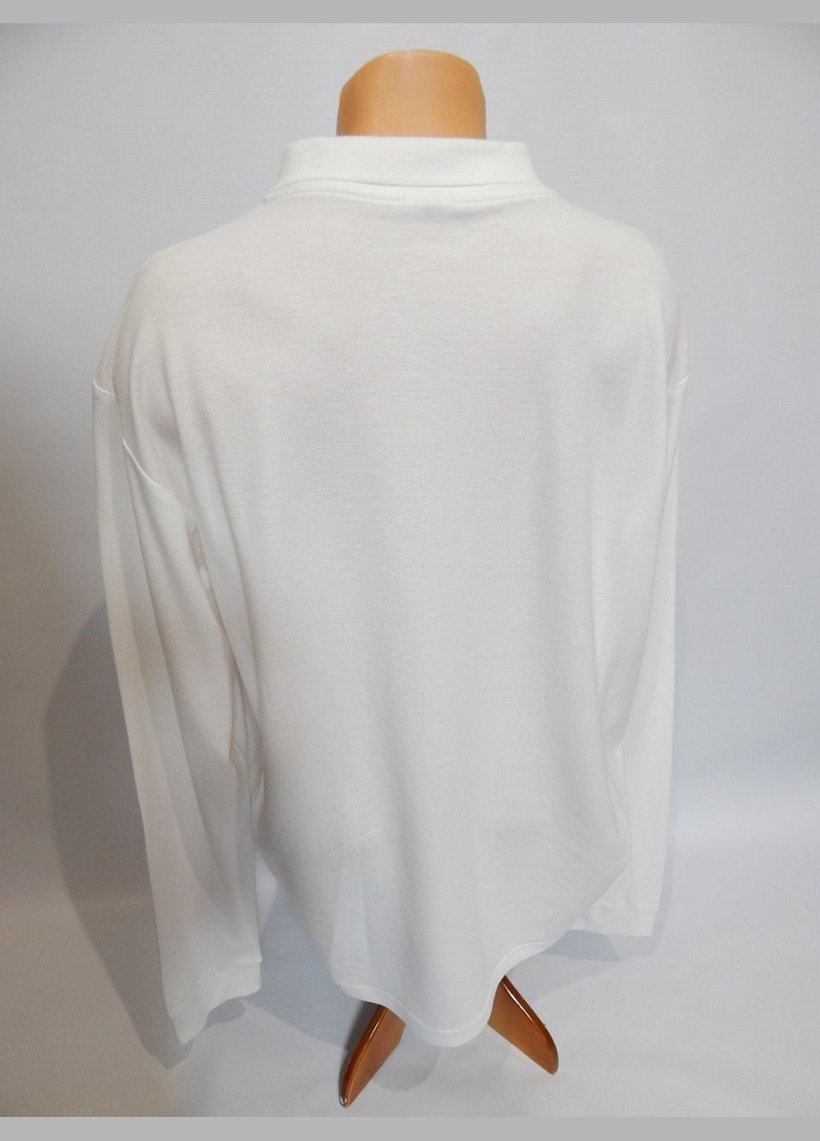 Белая футболка поло мужская с длинным рукавом р.54 009fmdl (только в указанном размере, только 1 шт) Stedman