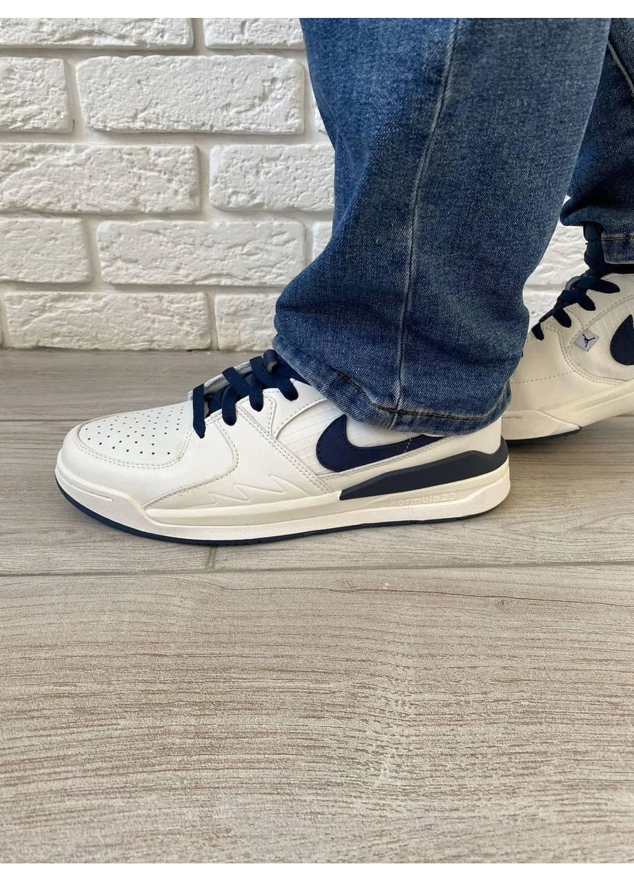 Синій кросівки чоловічі nike air jordan stadium 90 sail ozone blue найк аір джордан сині демісезон No Brand