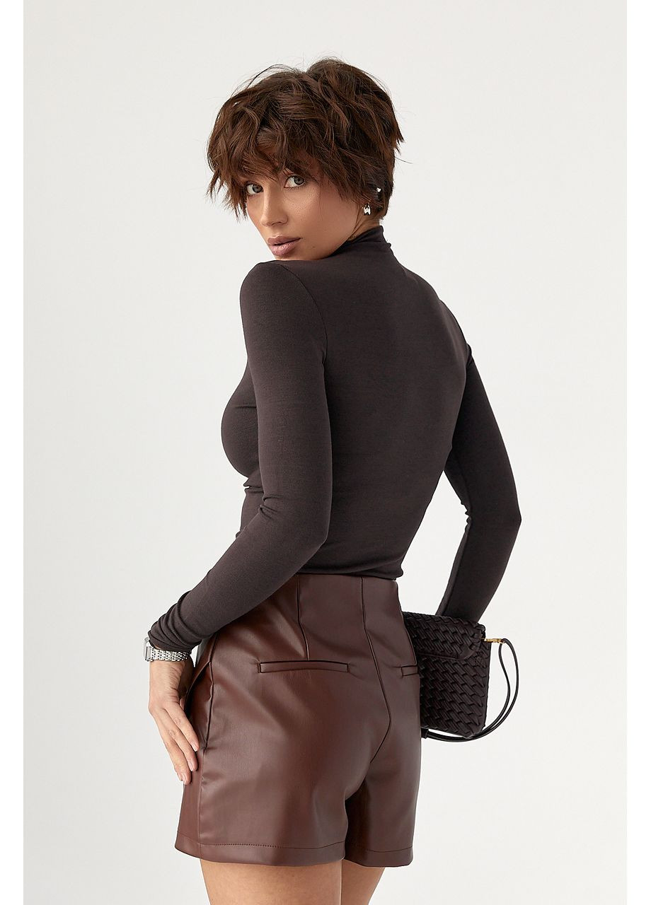 Базовый тонкий гольф с горловиной-стойкой Lurex (369776142)