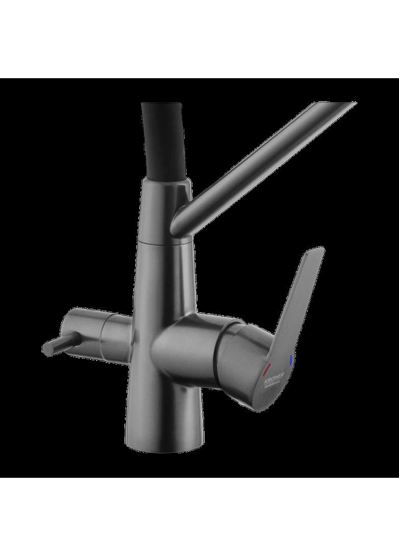 Кухонна мийка 4-в-1 (комплект) HM 7546 NANO BLACK Kraft (365654460)