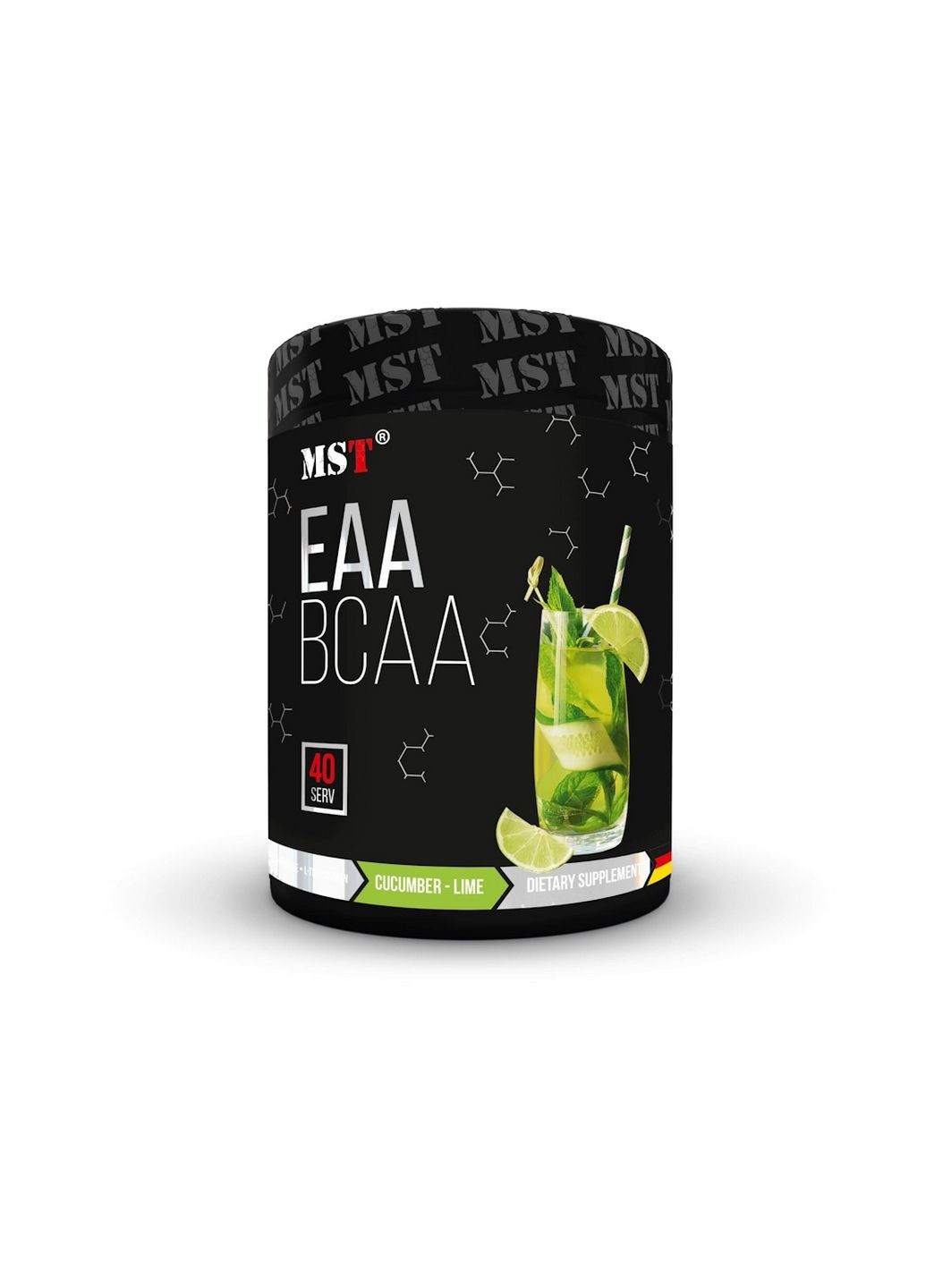 Аминокислота BCAA EAA Zero, 520 грамм Огурец-лайм MST (293480039)