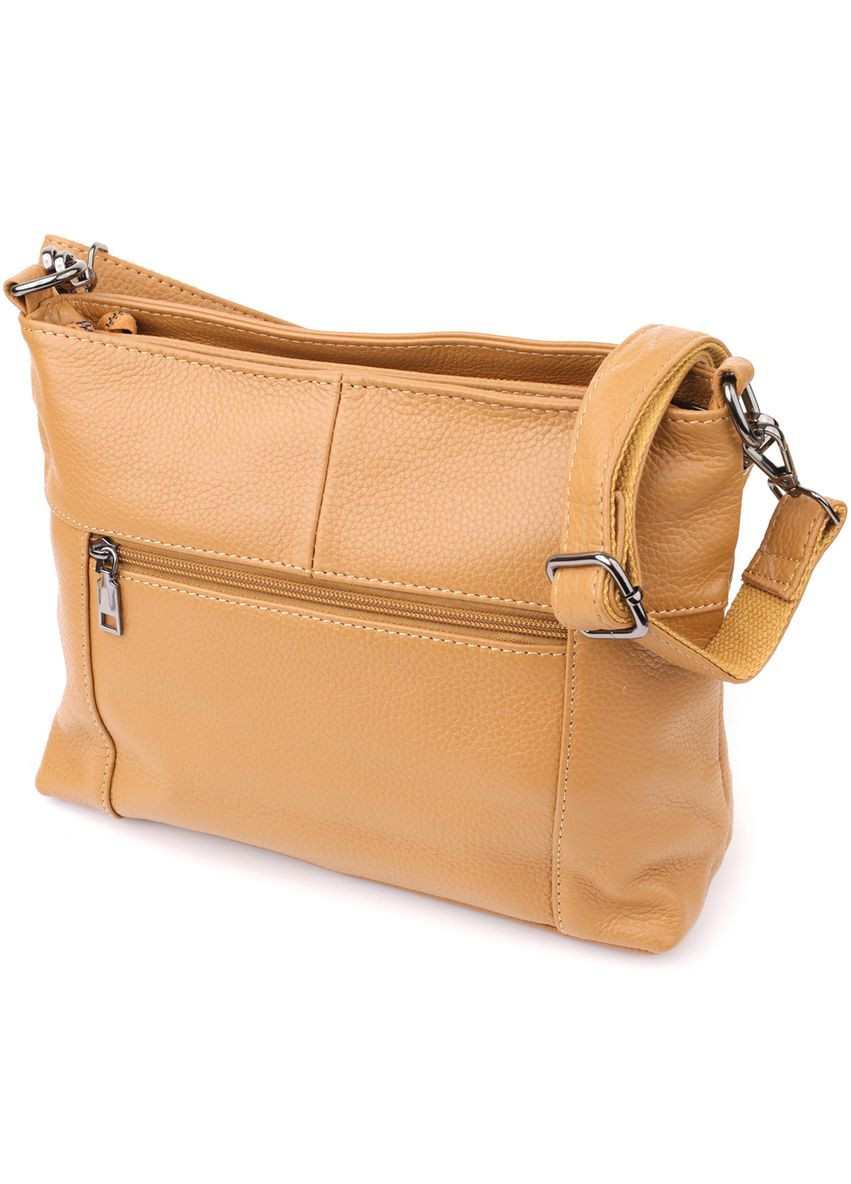 Женская сумка на два отделения из натуральной кожи 23015 Светло Vintage (357207694)