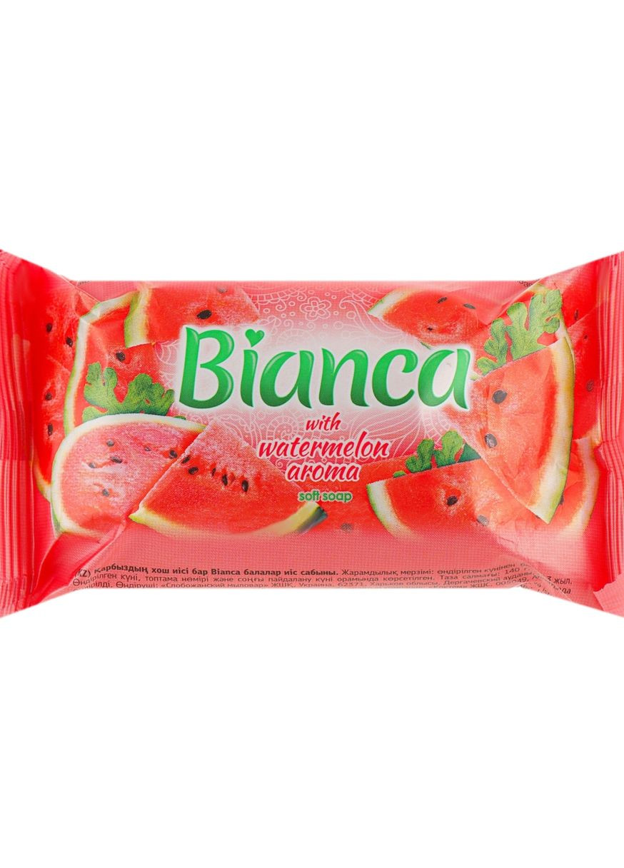 Мыло туалетное жесткое "Арбуз" Watermelon Aroma Soft Soap 140g (665039-32472) Bianca (368622335)