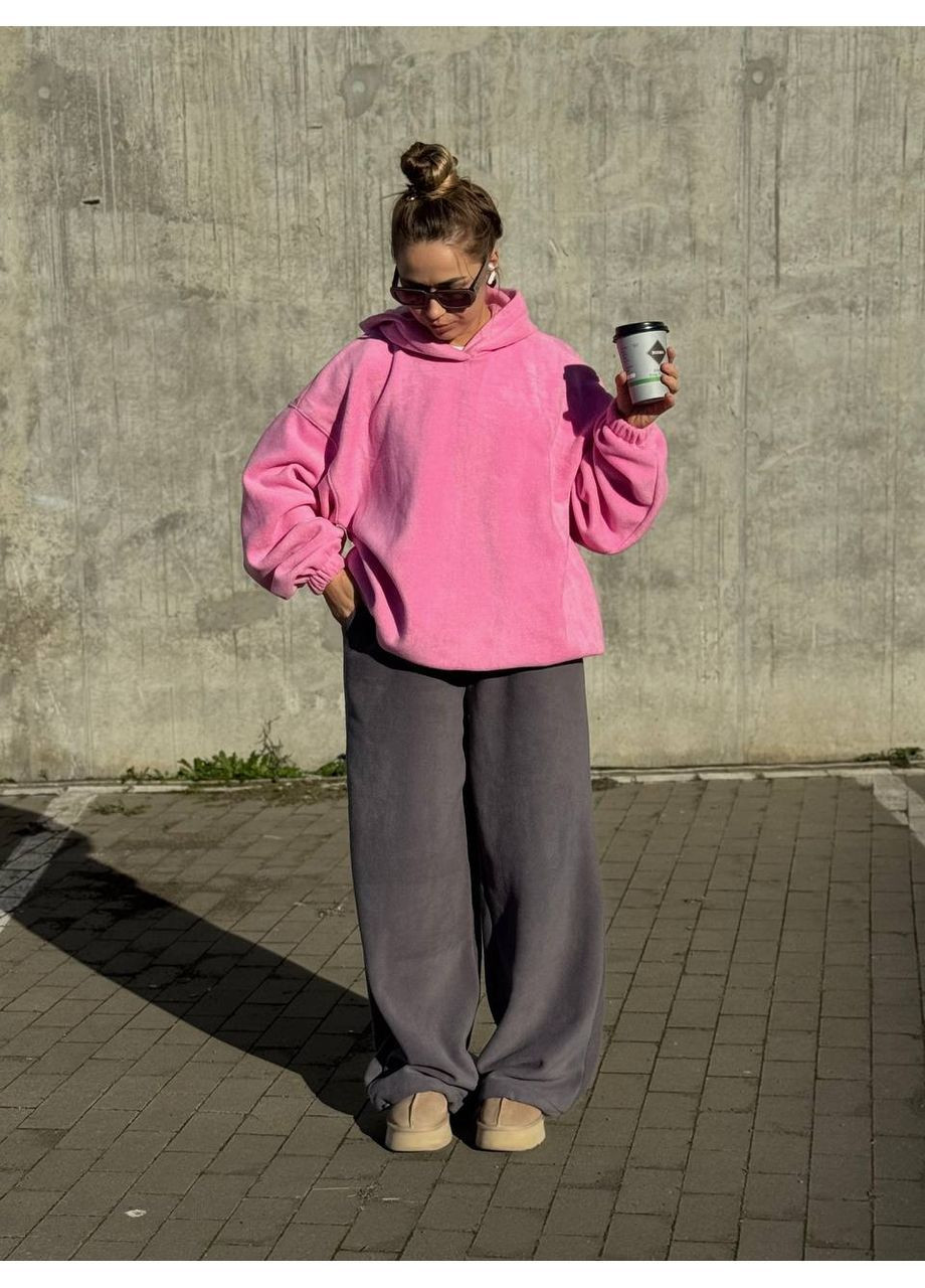 Теплый костюм OVERSIZE из двухстороннего флиса No Brand (370032473)