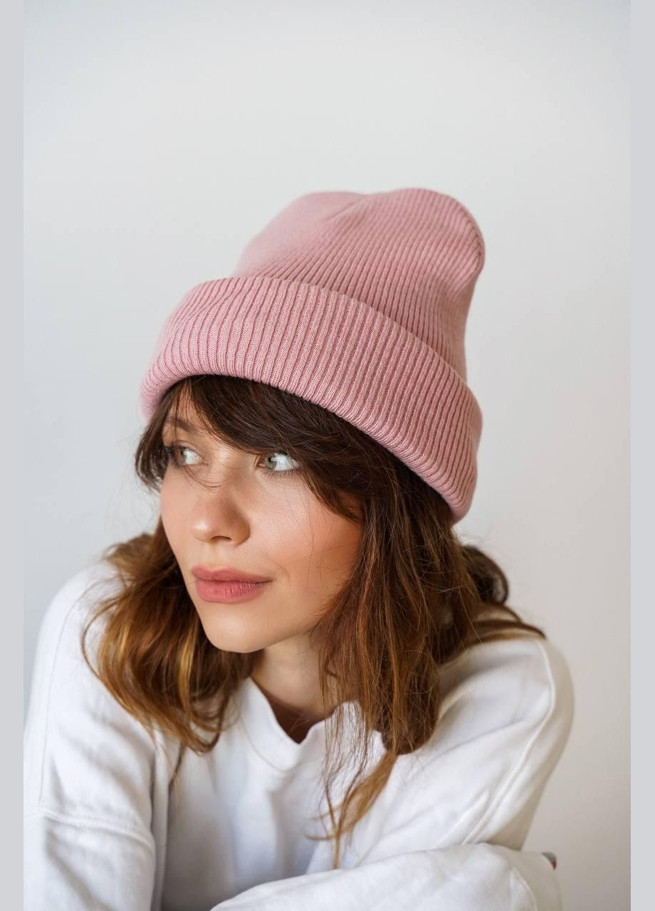 Шапка женская - бини, однотонная, мягкая и удобная JUGO SLOBO STREET (304028326)