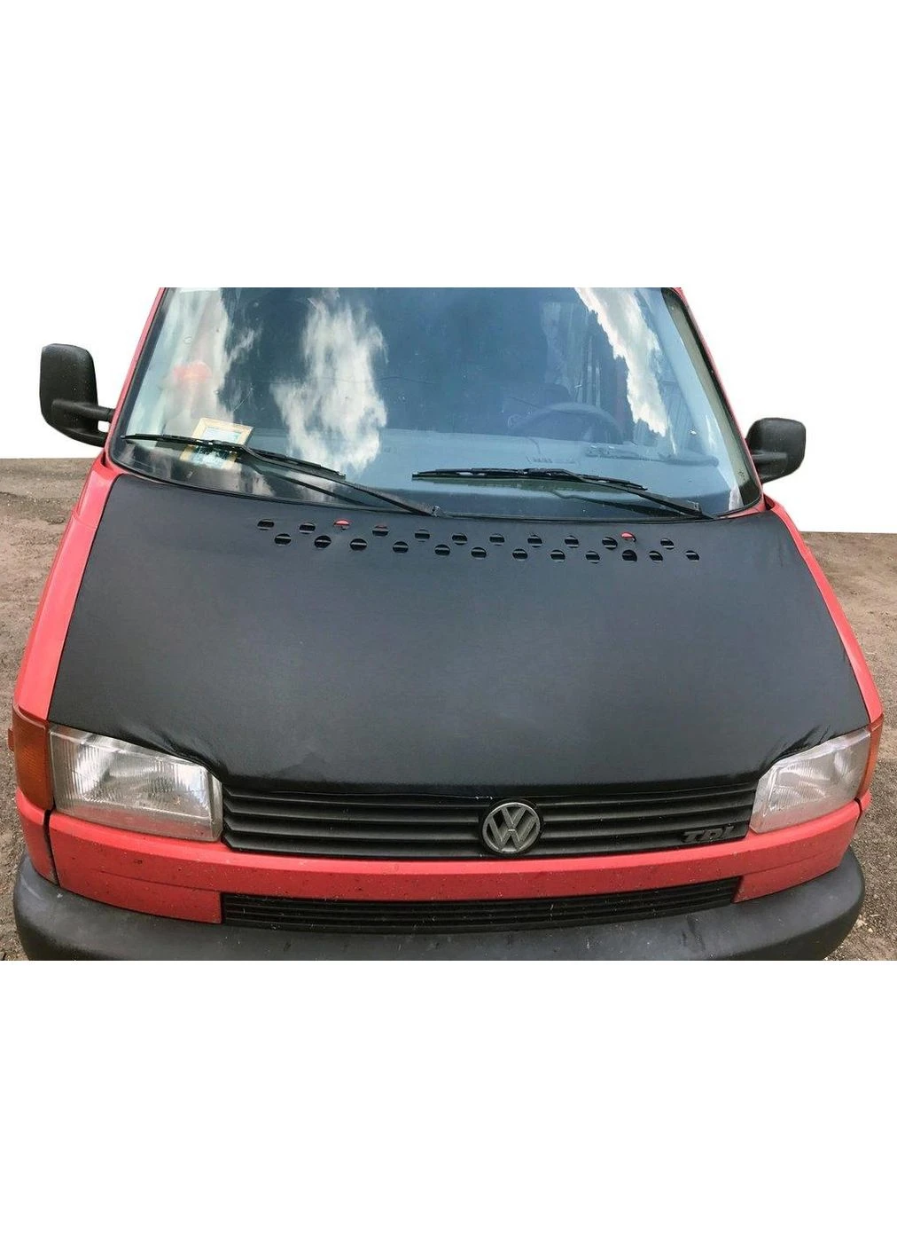 Чохол капота на прямий капот (кожазаменитель) для T4 1990-2003 рр Volkswagen Transporter (389780955)