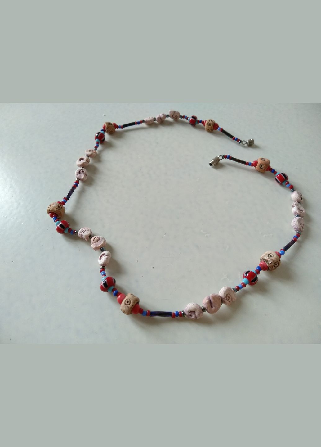 Керамічне намисто ручної роботи з гвинтовим замком №10 Коти&Ангели (302450842)