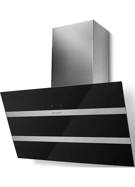 Вытяжка наклонная Steelmax Ev8 Led Bk A80, черный/нерж Faber (360425997)