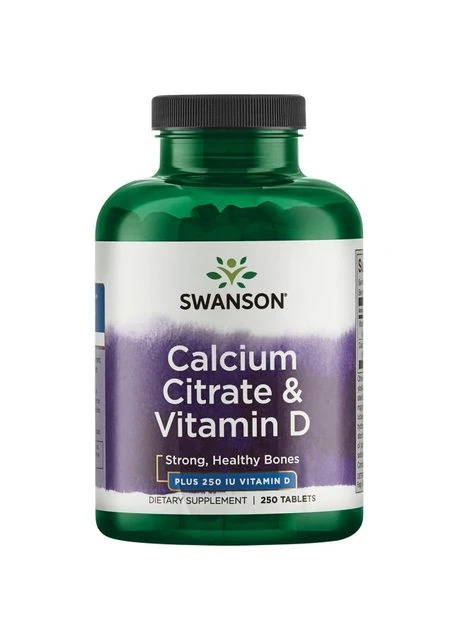Витамины Calcium Citrate & Vitamin D 250 tabs Swanson (351865151)