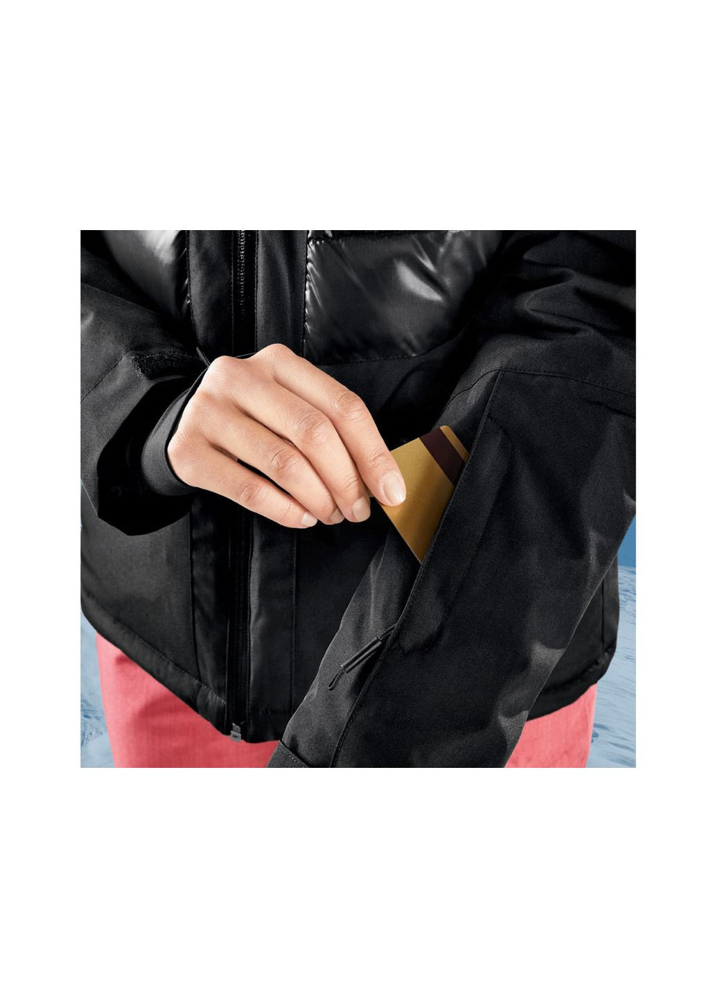 Термо-куртка мембранна (3000мм) для жінки 363595 чорний Crivit (263130897)