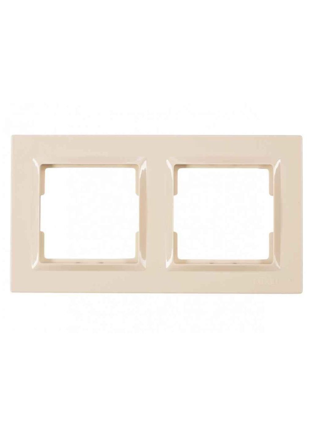 Рамка 2а горизонтальная JAZZ (крем) 9322 ТМ Luxel (304992881)