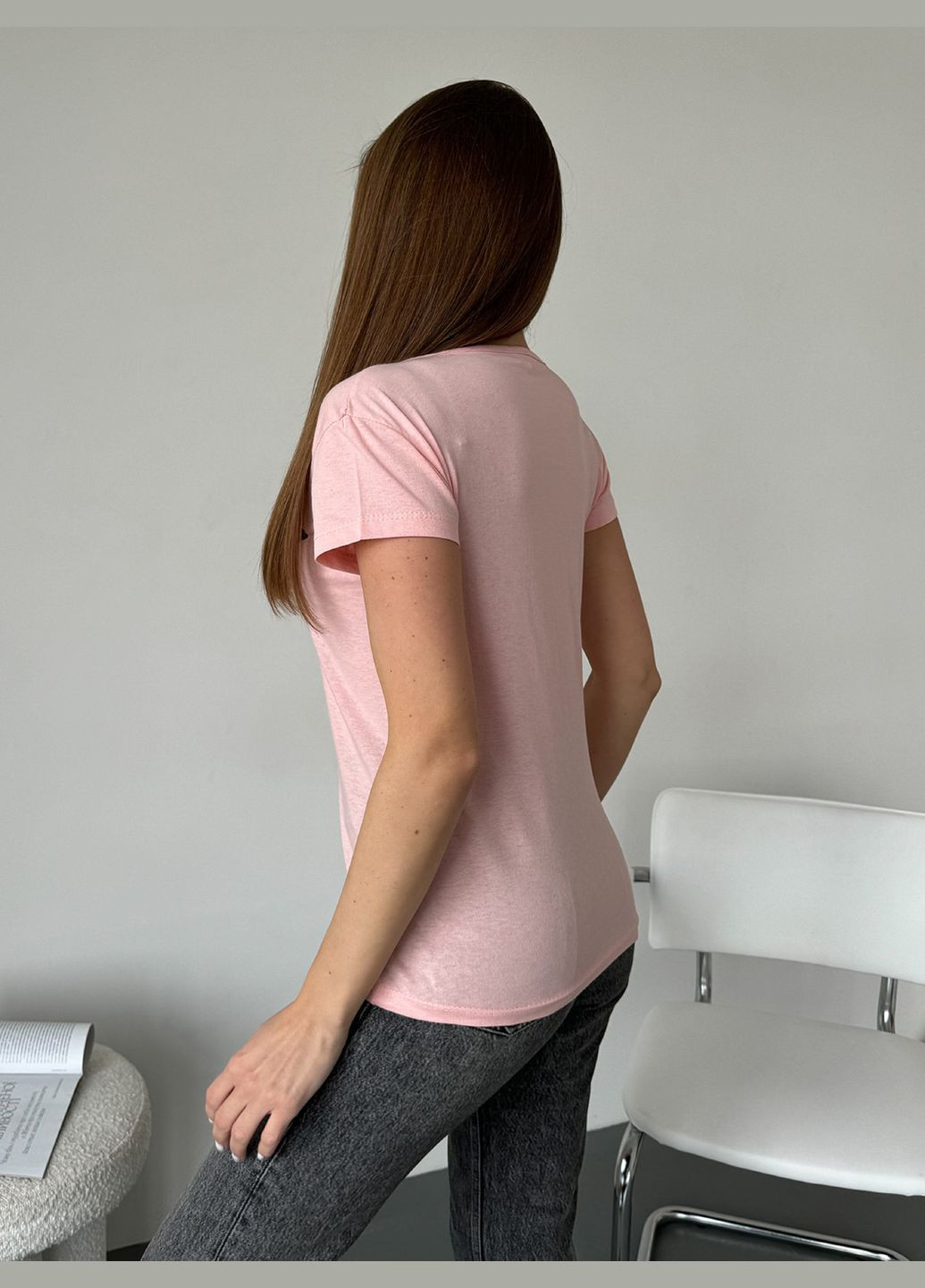 Розовая летняя футболки Magnet WN20-593