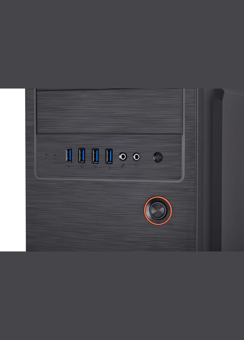 Корпус Alfa E1802 без БП 4xUSB3.0, VGA 320мм, ATX, черный 2E (315799187)