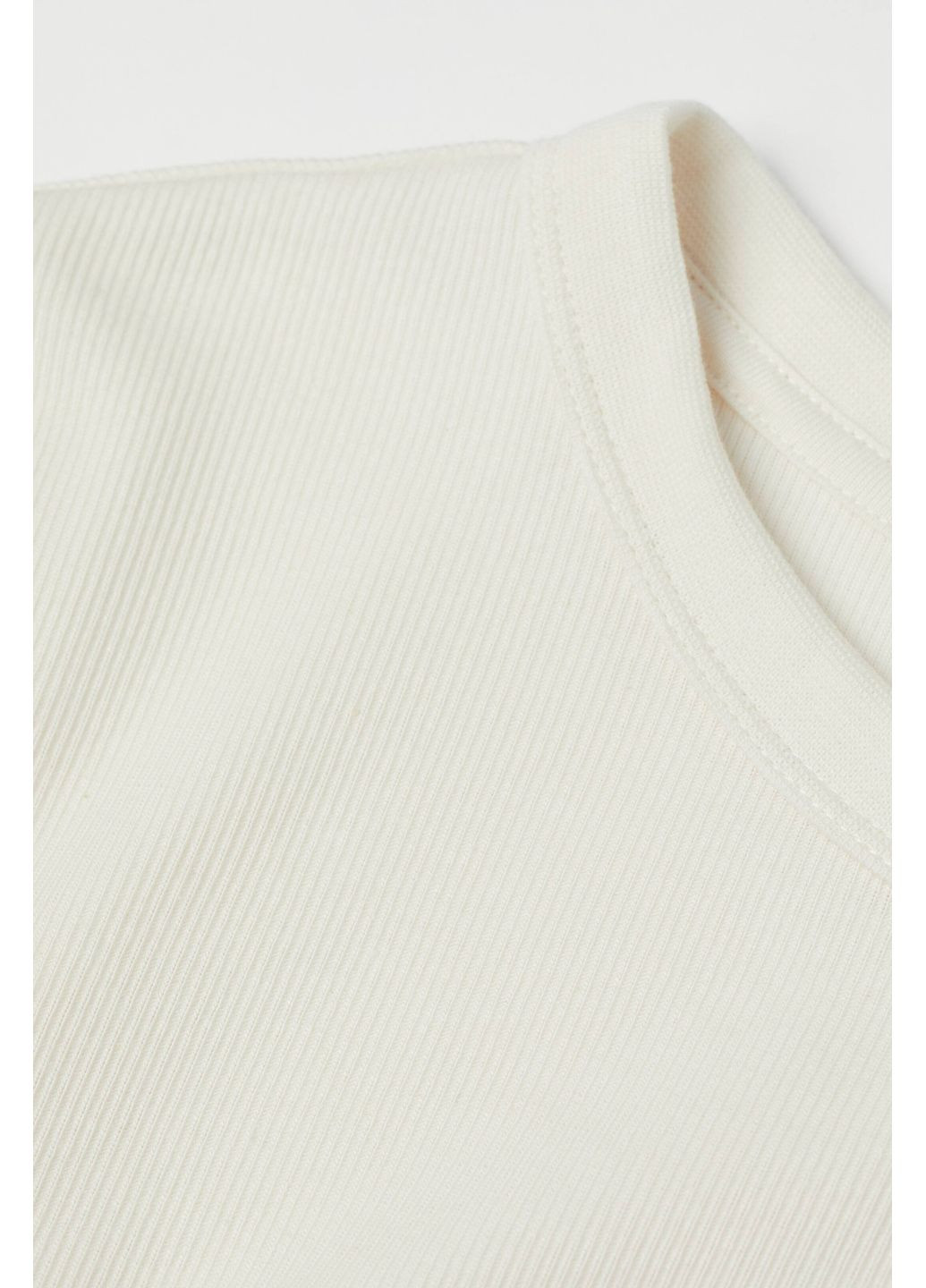 Молочний демісезонний джемпер у рубчик H&M