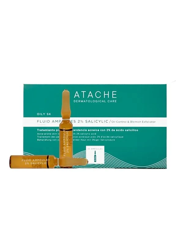 Себорегулююча ампульна сироватка Oily SK Ampoules 2% Salicylic 10 шт х 2 мл Atache (386293759)