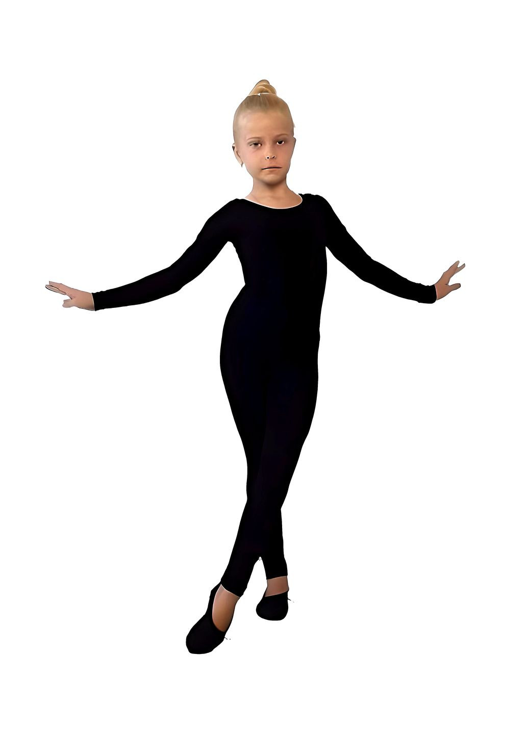 Комбинезон для гимнастики хб черный Vlad&K ПЛ220OB (302449363)