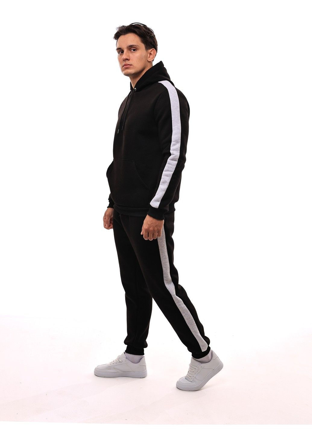 Чорний спортивний костюм чоловічий No Brand