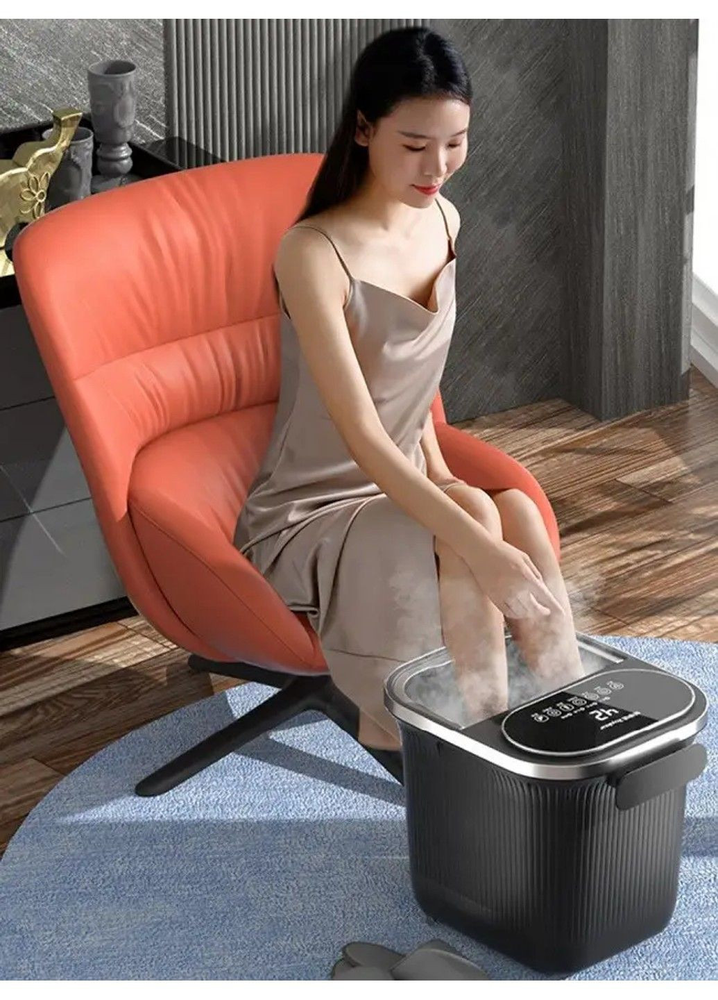 Гидромассажная ванночка для ног Royalstar - A8 с массажными роликами + подогревом воды No Brand (332634995)