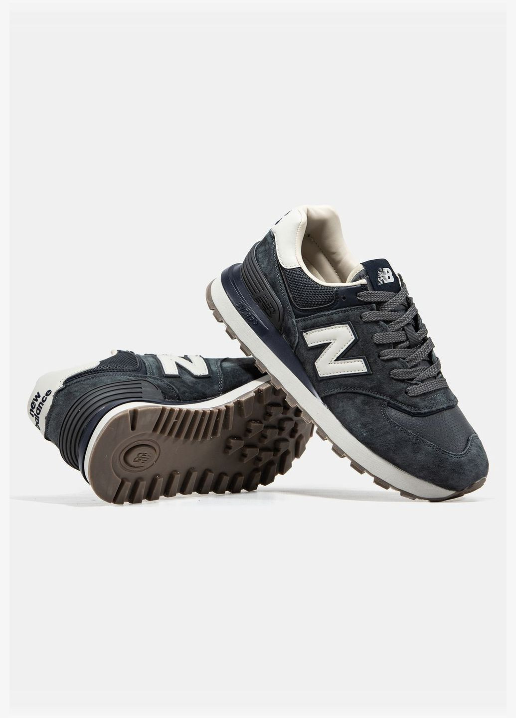 Темно-сірі Осінні кросівки чоловічі No Brand