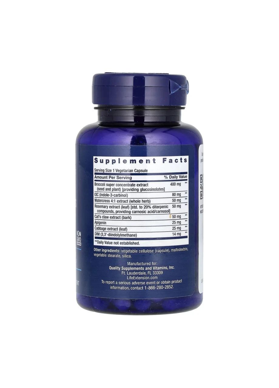 Triple Action Cruciferous Vegetable Extract - 60 vcaps Life Extension (401305543)