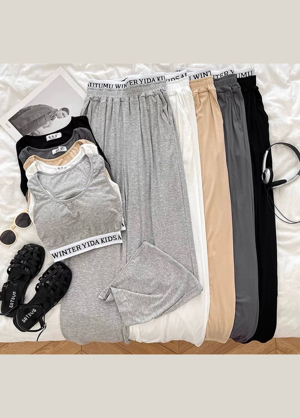 Женский графитовый костюм No Brand (335814217)