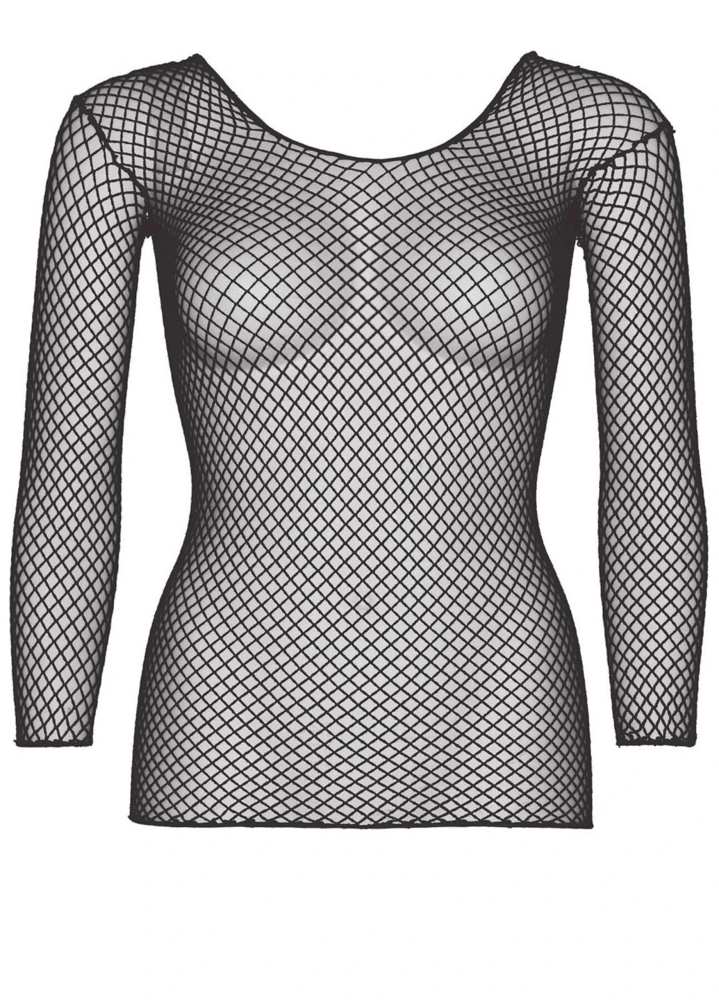 Сітчастий топ Long Sleeves T-Shiets Black, Leg Avenue (402315824)