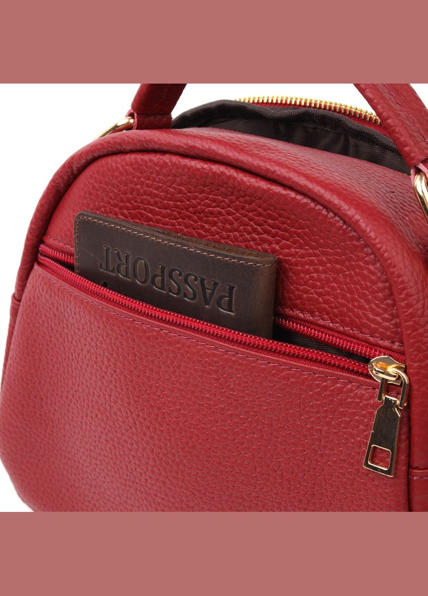 Сумка женская через плечо кожаная 20689 Красная Vintage (302008846)