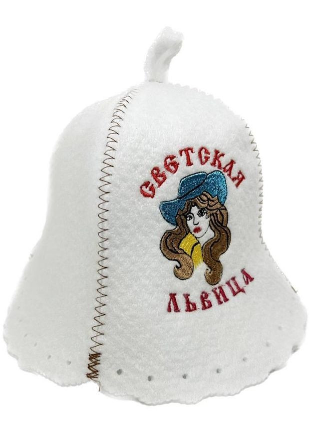 Шапка для лазні та сауни з поліестеру Светская львица No Brand (371276279)