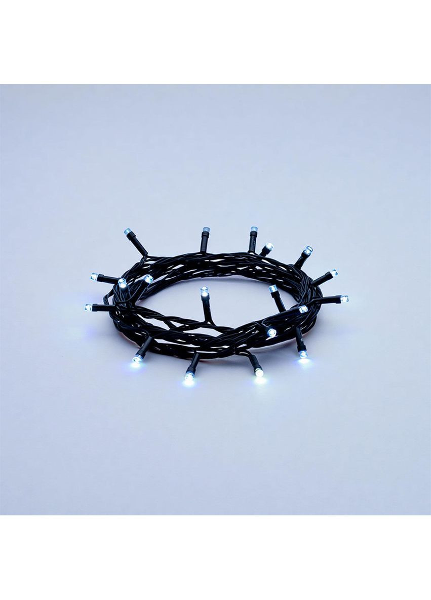 Новорічна гірлянда 18 м 180 LED чорний провід світлодіодне освітлення для дому та офісу біле світло Garlando (370432664)