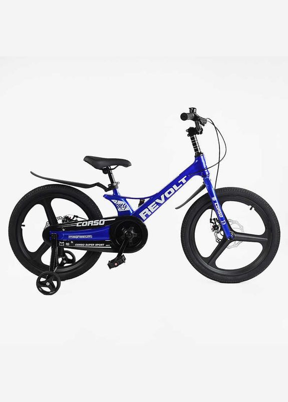 Детский велосипед 20" Revolt, магниевая рама, литые диски, собранный на 75%. Blue (161981) Corso (340911806)