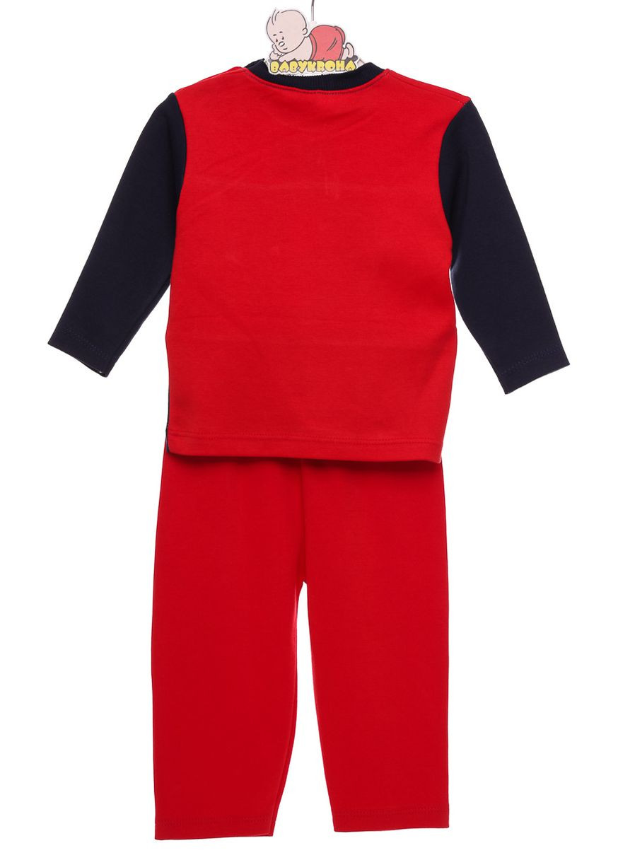 Червоний демісезонний костюм з довгим рукавом для хлопчика карате червоний 86 см (30613) BABYKROHA