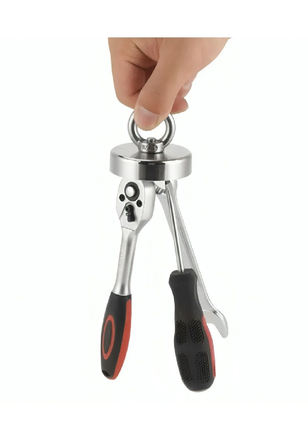 Пошуковий магніт з кільцем в корпусі з розривною вагою до 55 кг для пошуку металевих предметів 42 мм (481022-Prob) Unbranded (351225218)