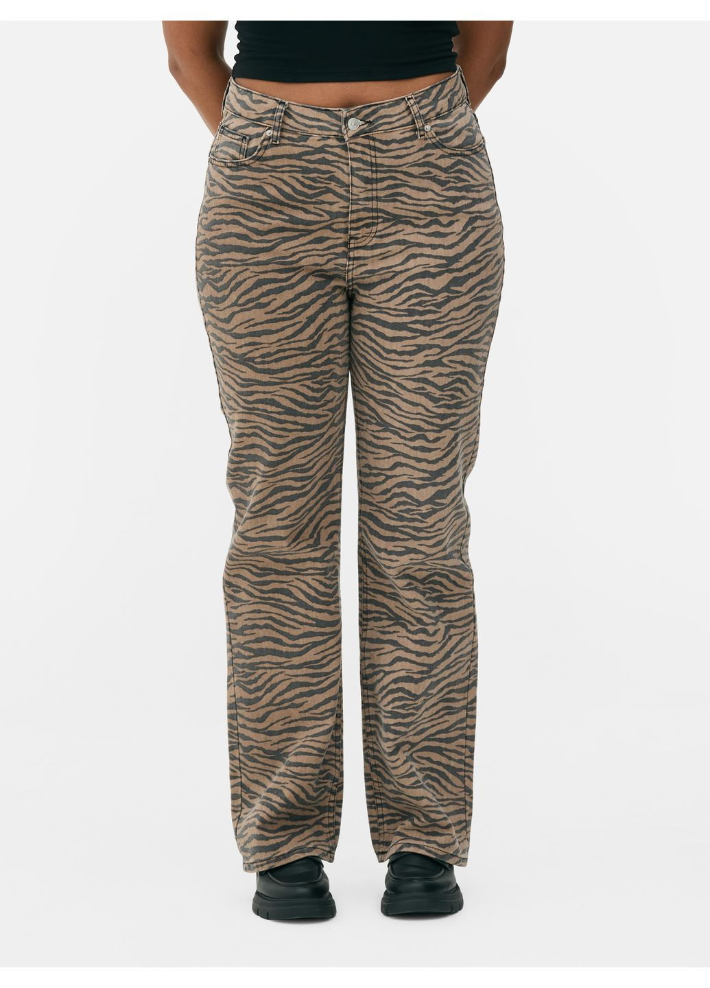 Джинсы демисезон,светло-коричневый в узоры, Primark - (369625831)