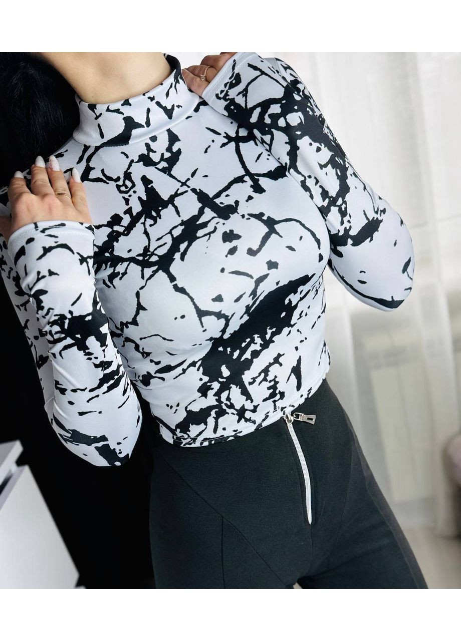 Принтованный гольф из эластичного микродайвинга. Vione (367076664)