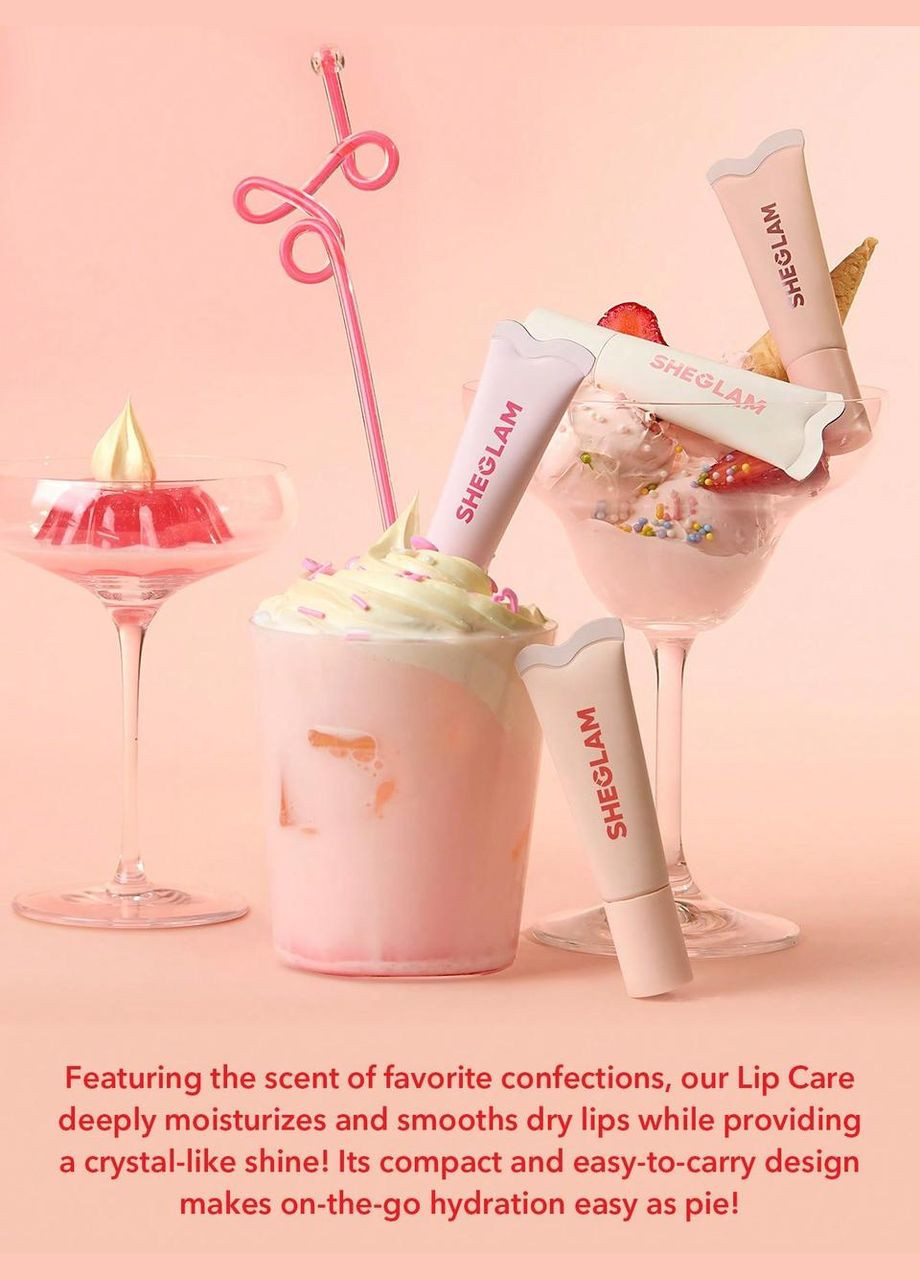 Зволожуючий бальзам для губ " Melon Pop " Crystal Glaze Moisturizing Lip Care Sheglam (307364130)