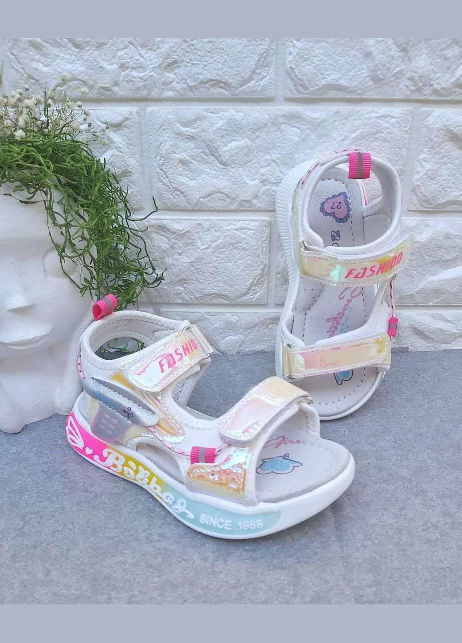 Стильні різнокольорові босоніжки для дівчинки No Brand (329740318)