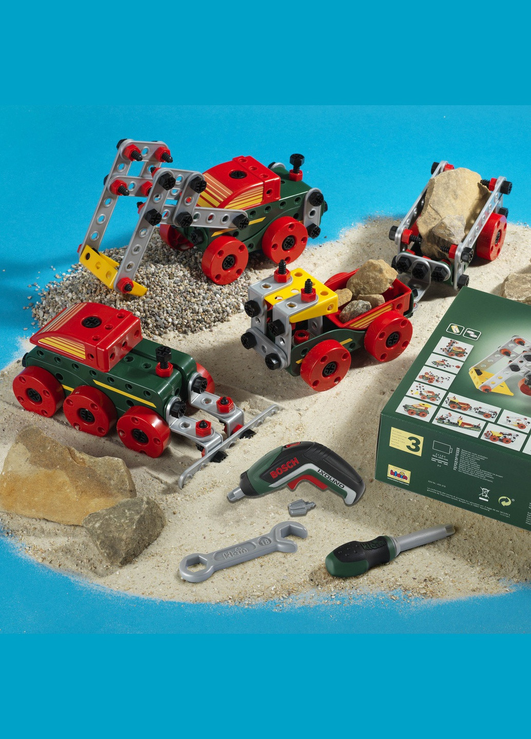 Іграшковий набір будівельника MultiTech зі 107 будівельних елементів 8497 (9028) Bosch (295038346)