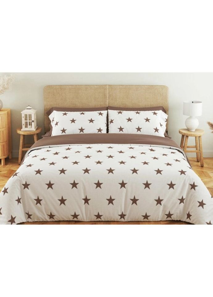 Постельное белье семейное Soft dreams Morning Star Cappuccino 2-03860-25316 150х215х2 см коричневое ТЕП (336328060)