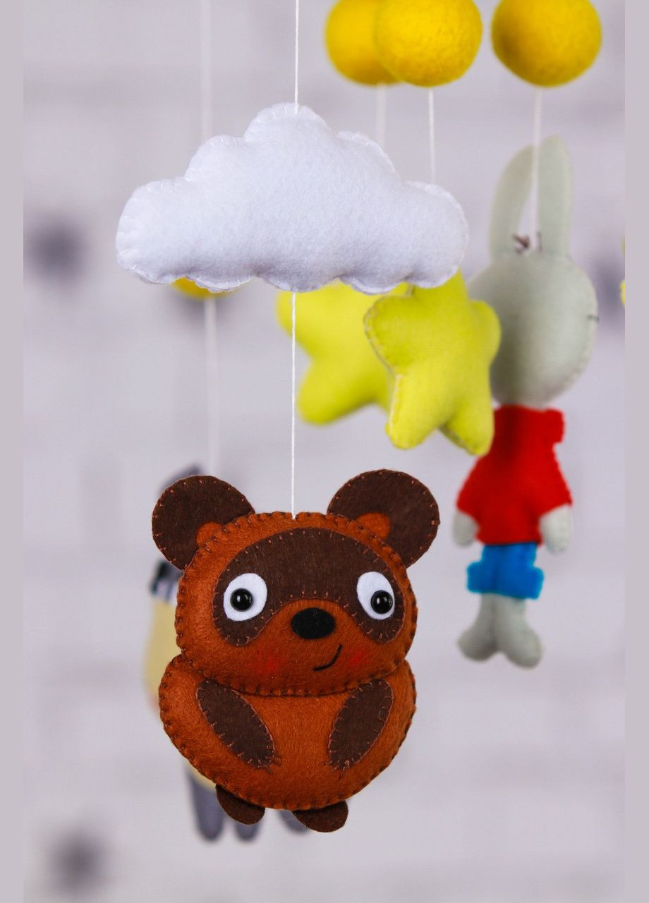 Дитячий музичний мобіль на ліжечко для немовлят WooolyWool "Вінні-Пух" з 35 мелодіями (М003) No Brand (342757815)