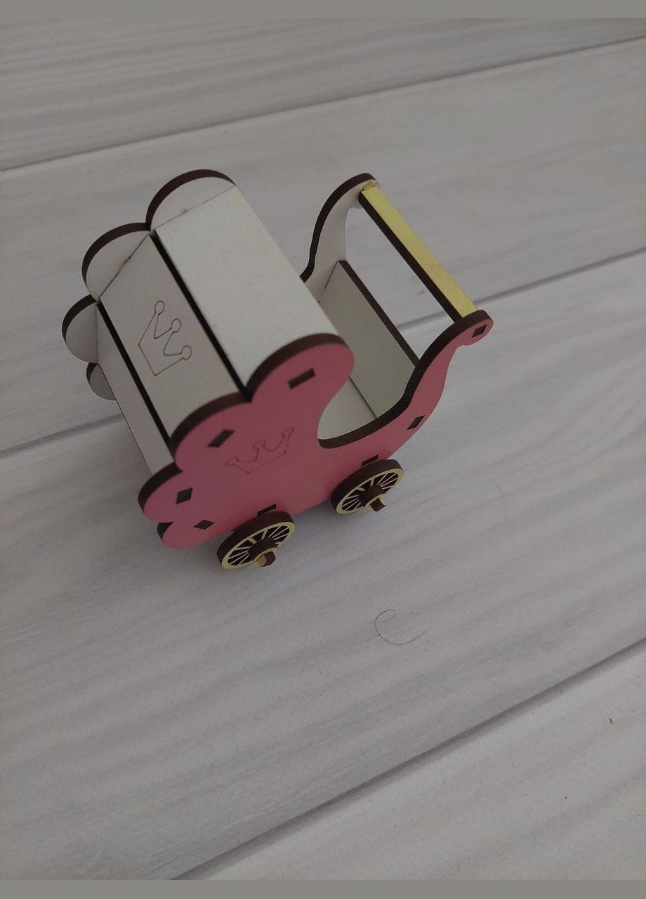 Ляльковий дерев'яний дитячий будиночок для ляльок самозбірний з меблями, дитячим майданчиком та ящиками + колиска No Brand (305076691)