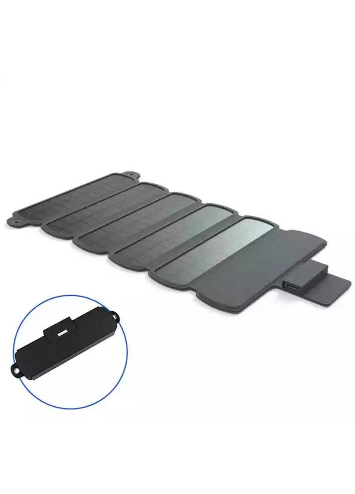 Сонячна панель складана портативна ES-B01 6 W 5 V / 1200 mA Foldable Solar Panel Black VHG (334305023)