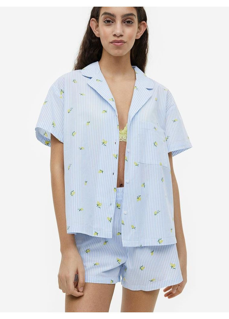 Белая всесезон шорты для сна H&M