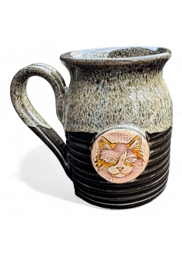 Чашка зеленая Котик Viking (292565323)