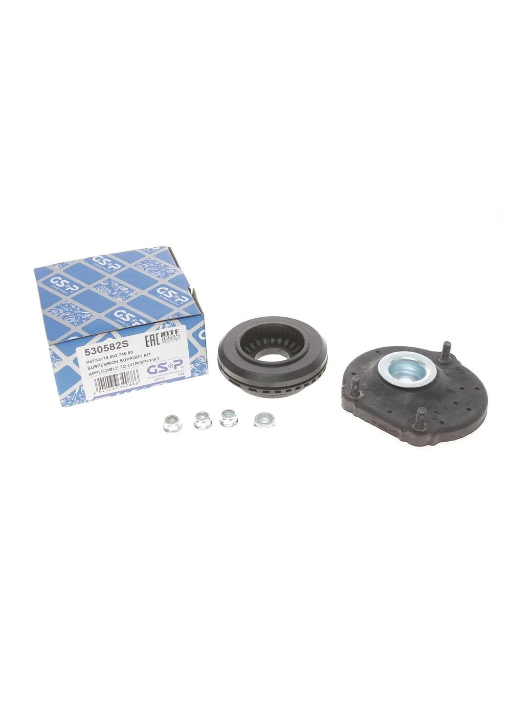 Подушка амортизатора (переднего) + подшипник Citroen Nemo 08-(R) 530582S RU63 No Brand (345783790)