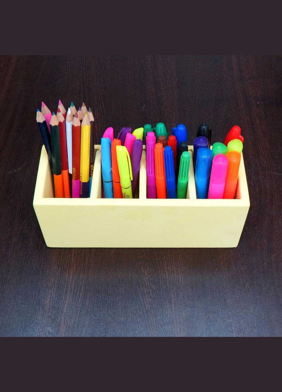 Органайзер настільний з дерева Мінтон лимонад (КНЦ-004351) No Brand (328225132)