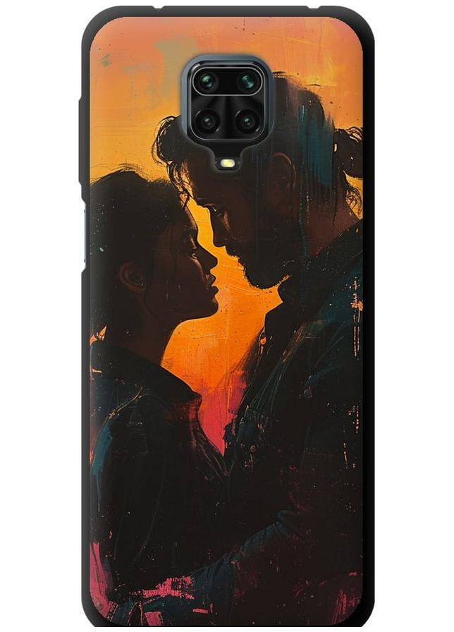 TPU черный чехол 'Любовь на полотне' для Endorphone Xiaomi Redmi Note 9 Pro (286769576)