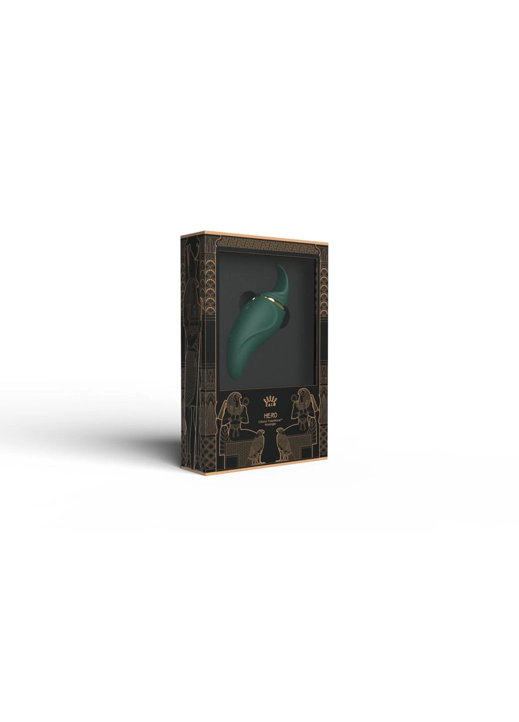 Вібратор 2в1 з язичком Hero Jewel GreenZalo 12027 Zalo (392050146)