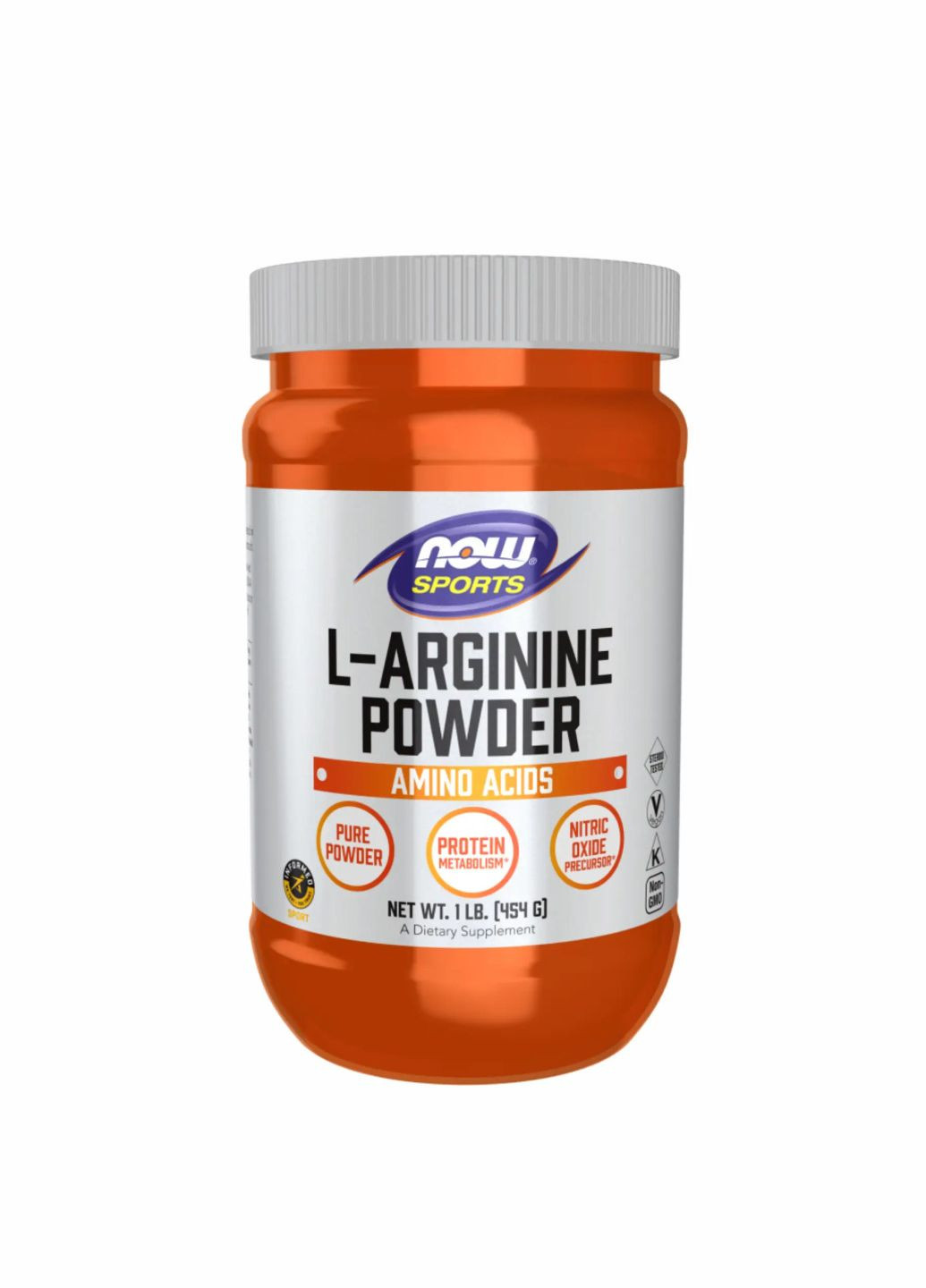 Arginine Powder Pure - 454g Витамины для поддержания мышечной ткани Now Foods (280933562)