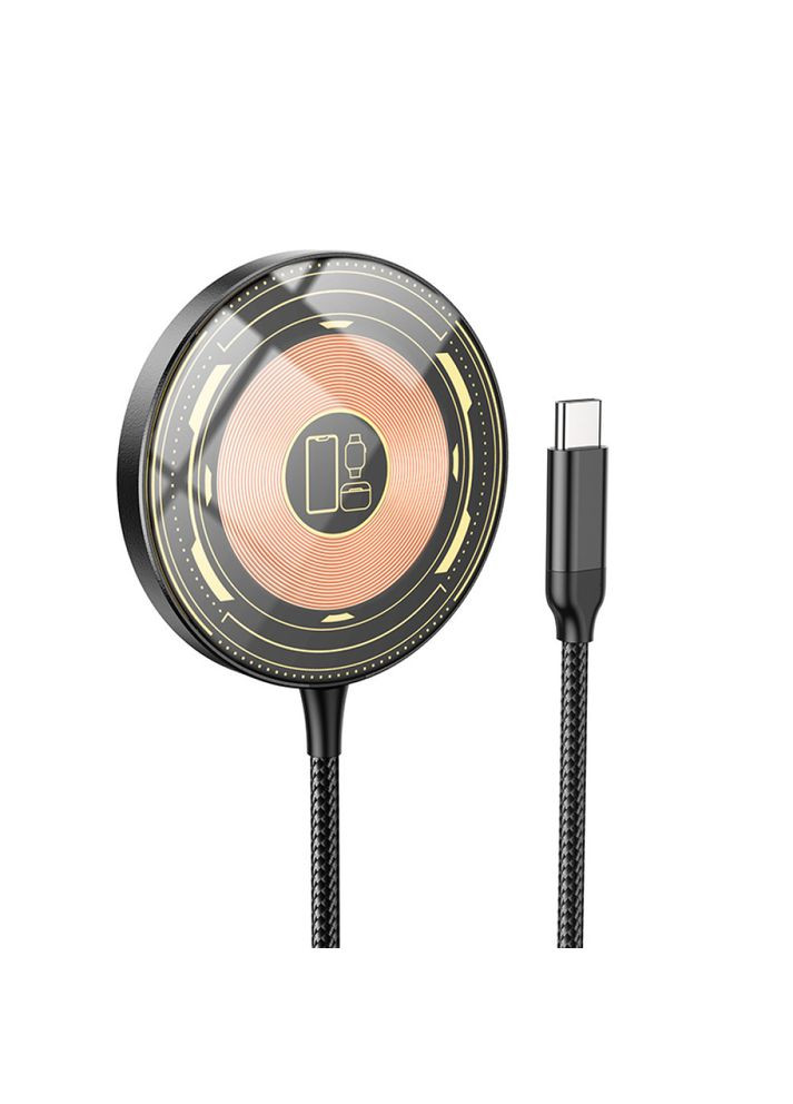 Бездротовий зарядний пристрій CW45 Fast 3-in-1 magnetic швидке заряджання Type-C Hoco (353497622)