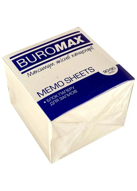 Бумага для заметок 90х90х50 мм, не склеенная (BM.2276) Buromax (399000295)